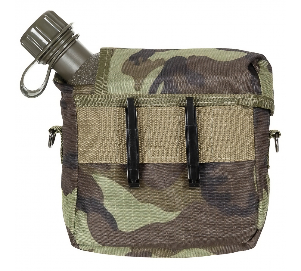 US Feldflasche eckig mit Hülle M 95 CZ tarn 2 Qt