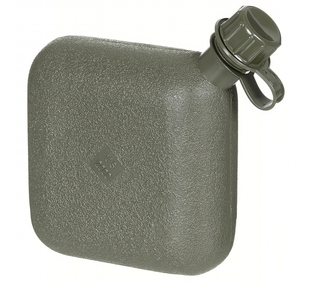 US Feldflasche eckig mit Hülle M 95 CZ tarn 2 Qt