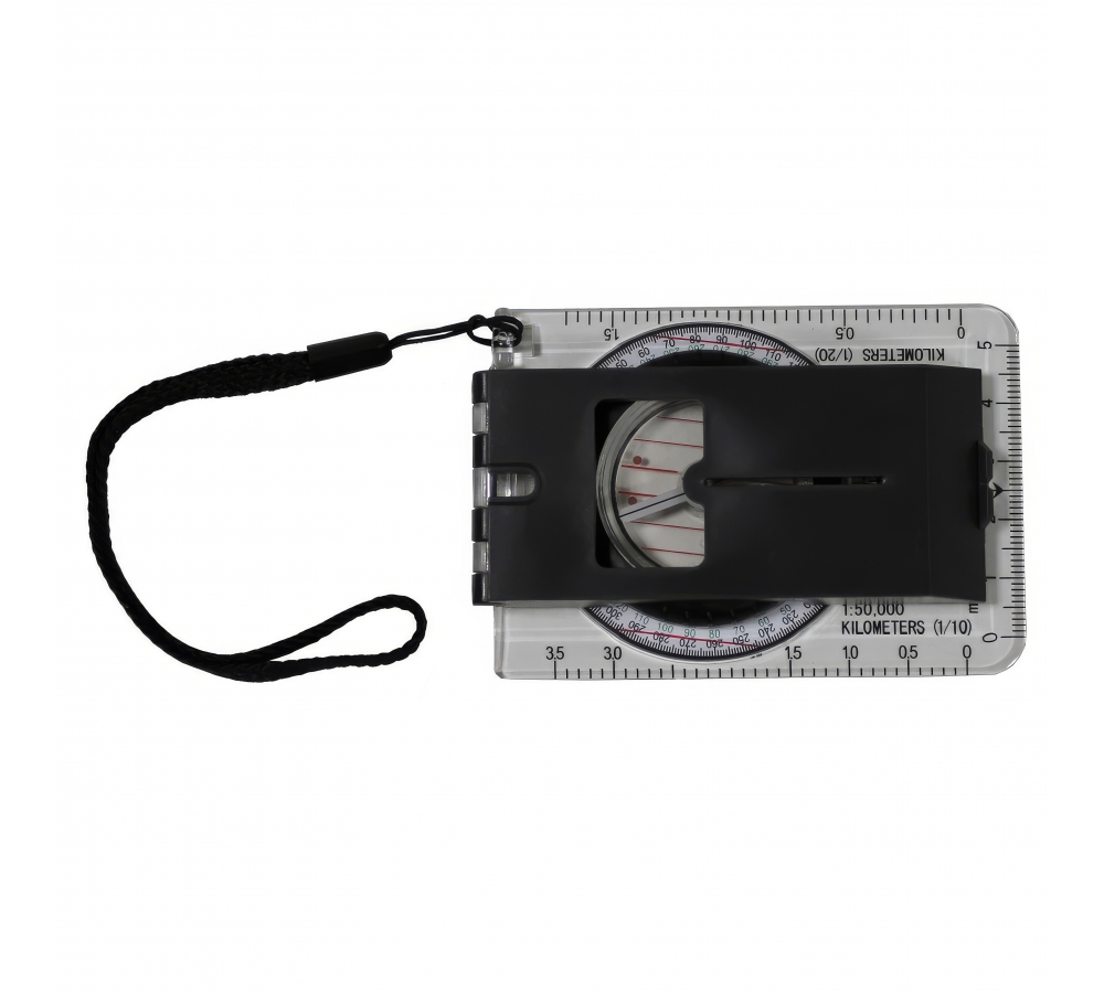 Karten-Kompass"Professional" transparent Kunststoffgehäuse