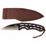 Messer "Büffel II", Griff umwickelt, Lederscheide – FoxOutdoor