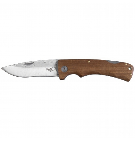 Klappmesser mit Holzgriff und Hammerschlagklinge – FoxOutdoor