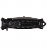 Klappmesser "Snake", schwarz, Flipper, Glasbrecher, 9,5 cm – FoxOutdoor