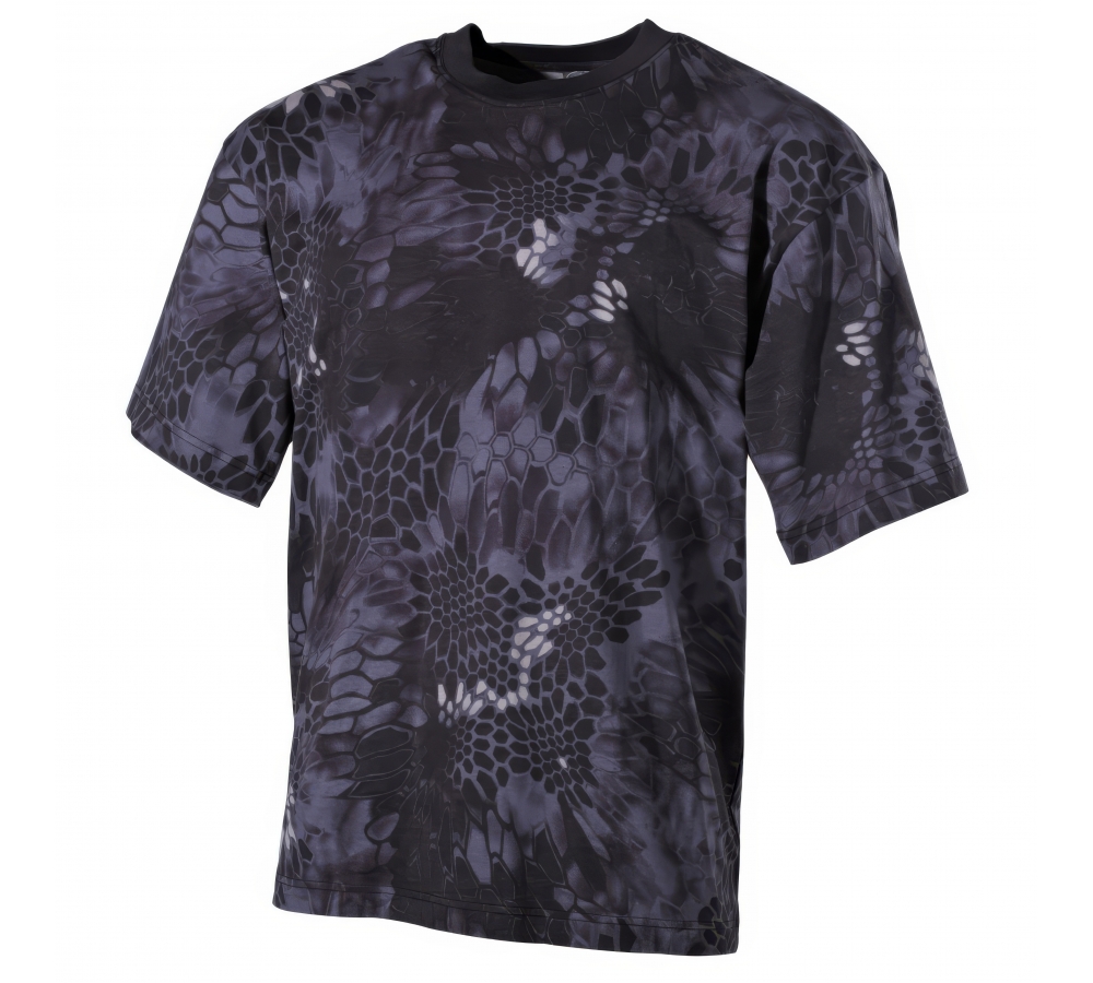 Camiseta de EE. UU. de manga corta con serpiente negra 170 g/m²