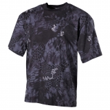 Camiseta de EE. UU. de manga corta con serpiente negra 170 g/m²