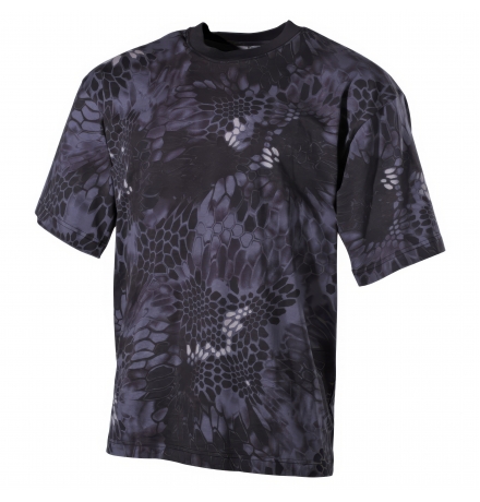 Camiseta de EE. UU. de manga corta con serpiente negra 170 g/m²