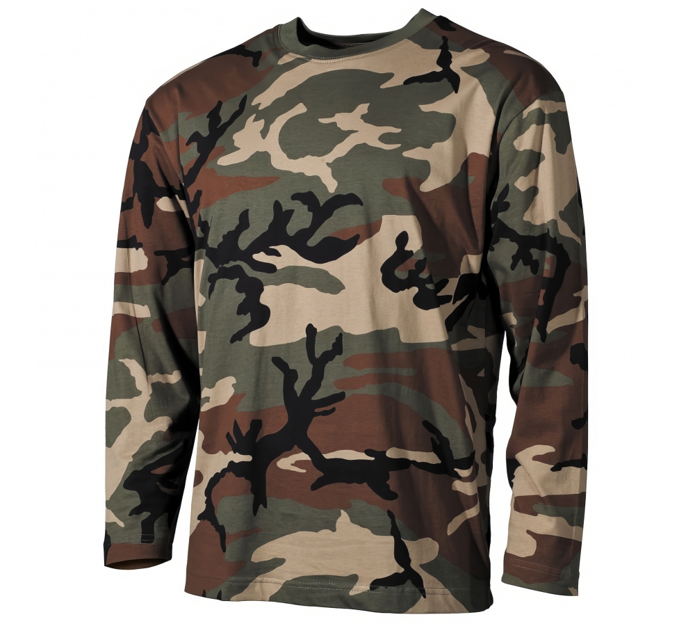 Chemise à manches longues woodland 170 g/m².