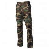 Pantalon de combat MFH US BDU, camouflage Woodland – pour plein air et usage tactique