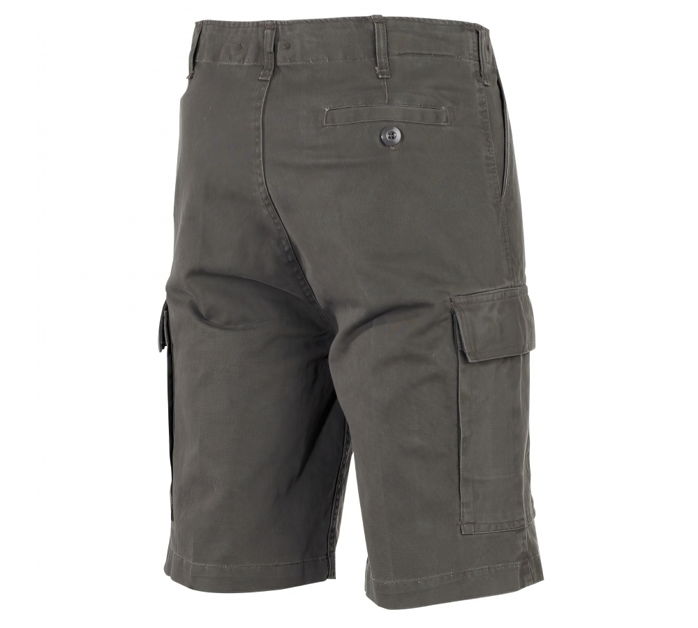 Bermudas en moleskine BW vert olive délavé.