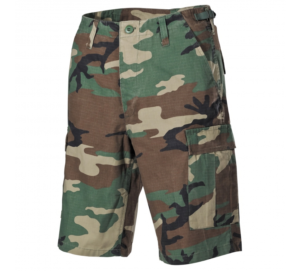 Bermudas BDU Rip Stop woodland-stonewashed de EE. UU.