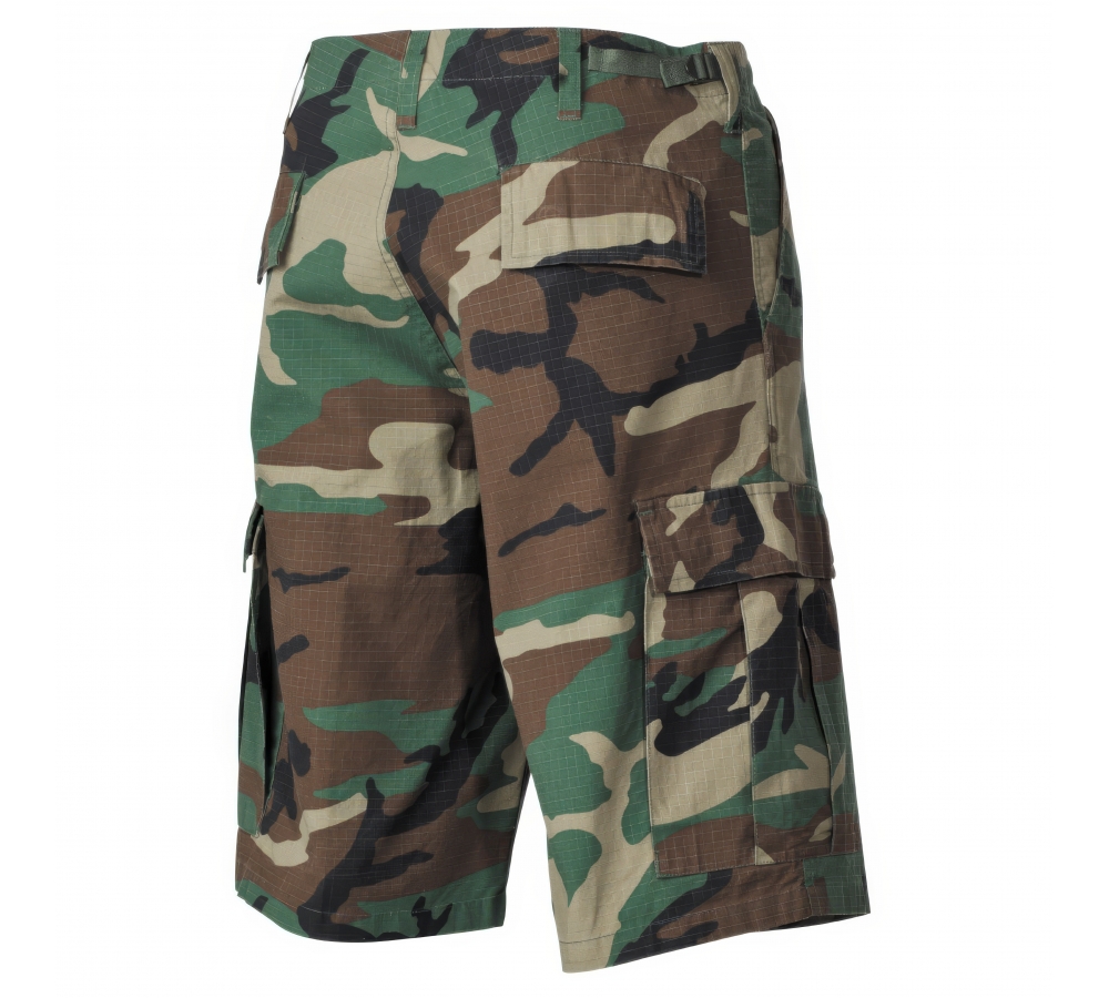 Bermudas BDU Rip Stop woodland-stonewashed de EE. UU.