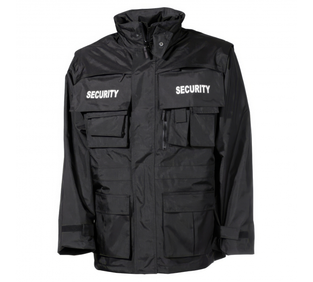 Veste Sécurité noire imperméable antistatique