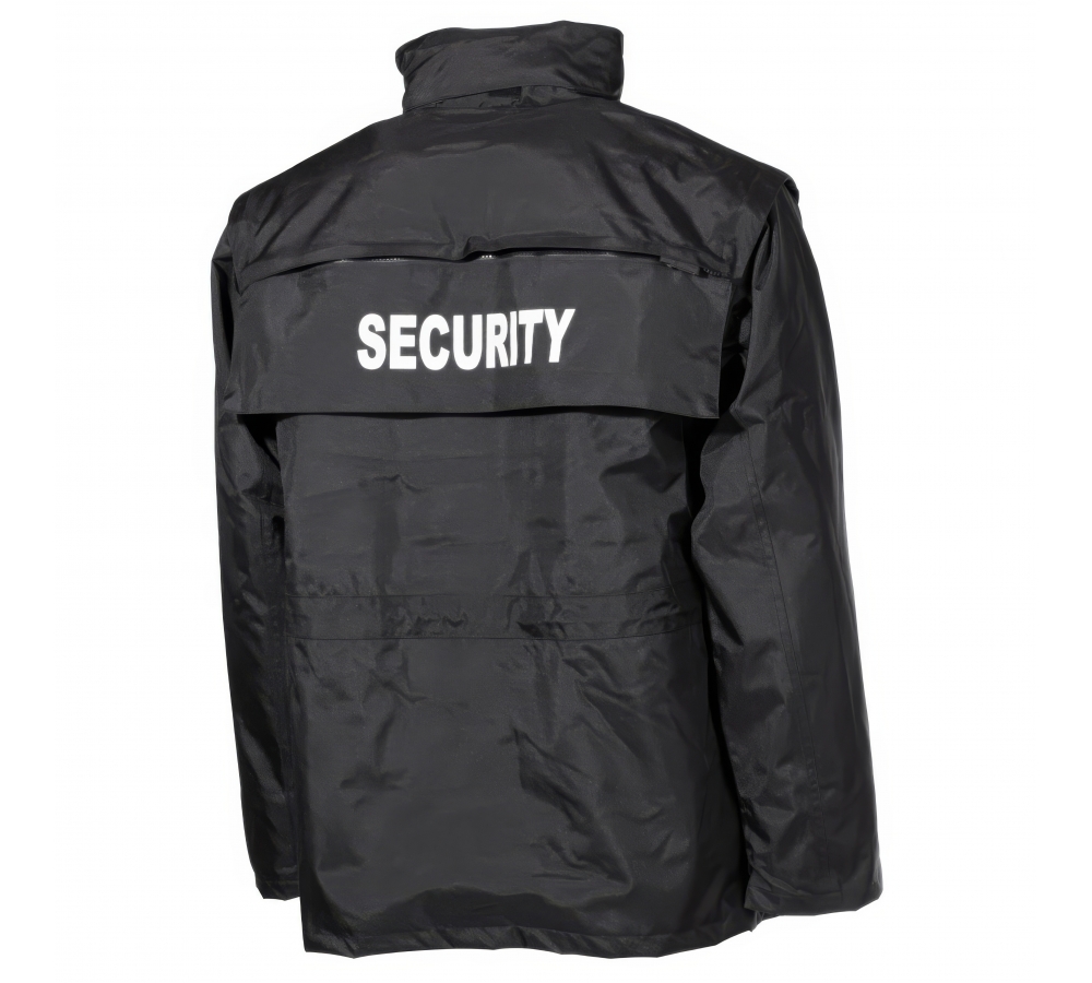 Veste Sécurité noire imperméable antistatique