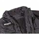 Veste Sécurité noire imperméable antistatique