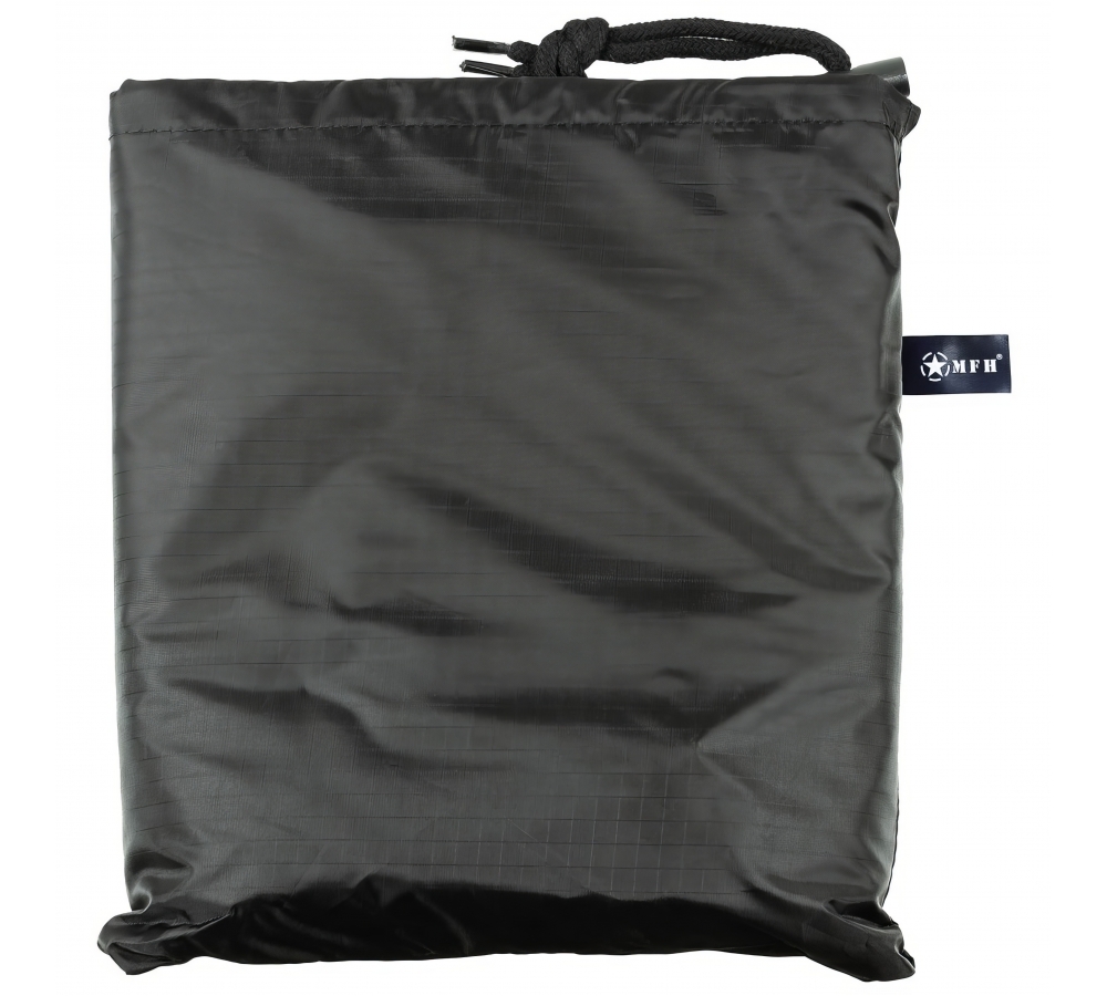 Poncho Rip Stop schwarz ca. 144 x 223 cm