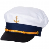 Marineschirmmütze Anker gold bestickt