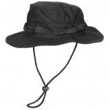 US GI Buschhut mit Kinnband GI Boonie Rip Stop schwarz