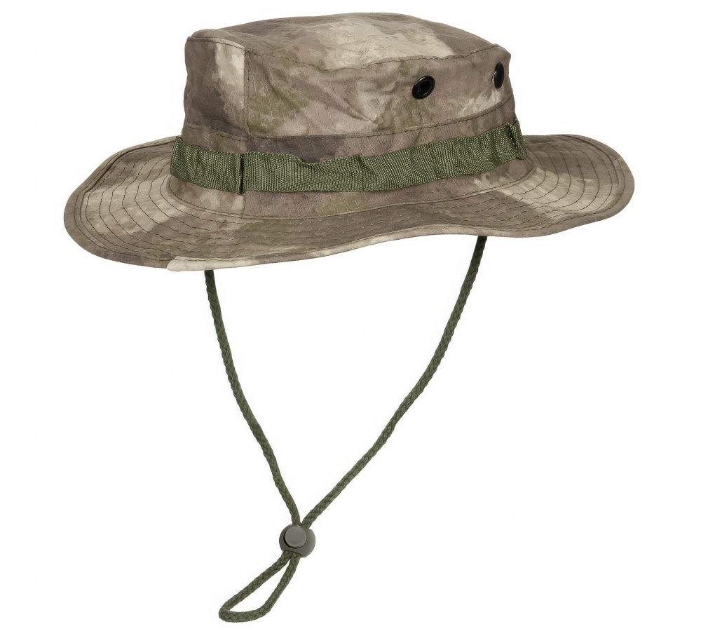 US GI Buschhut Kinnband GI Boonie Rip Stop HDT-camo