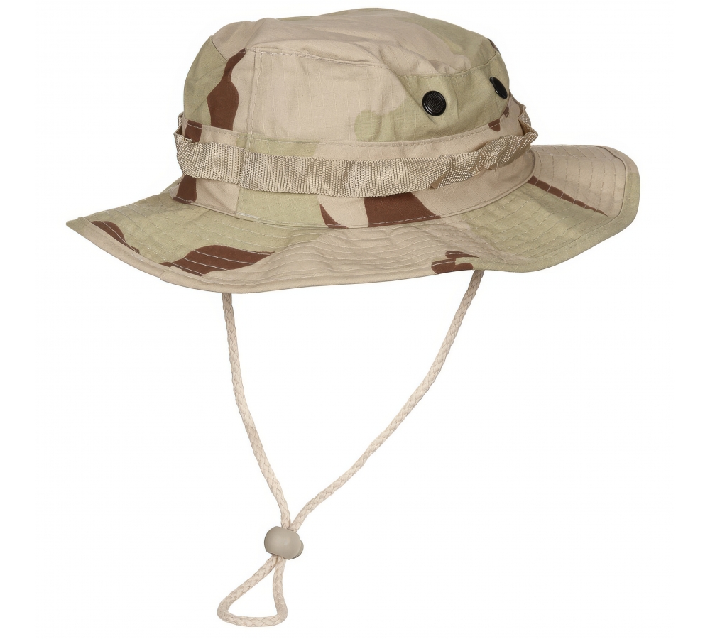 US GI Buschhut Kinnband GI Boonie Rip Stop 3 Fa. desert