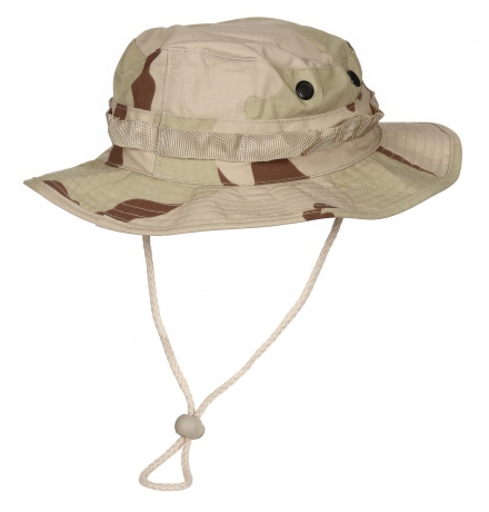 US GI Buschhut Kinnband GI Boonie Rip Stop 3 Fa. desert