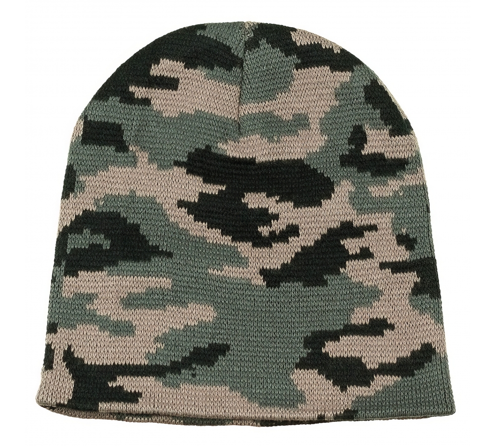Strickmütze "Beanie" woodland fein gestrickt