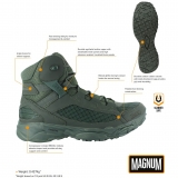 Botas de intervención MAGNUM Assault Tactical 5.0 olivo