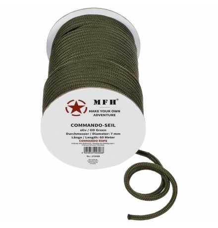 Seil oliv 7 mm 60 Meter