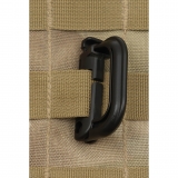 Karabiner Plastik "MOLLE" schwarz 2er Pack