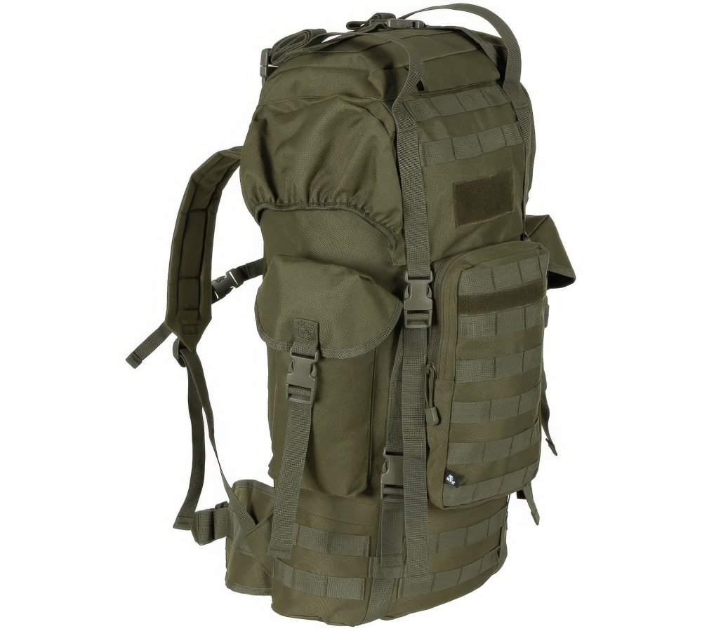 BW Muharebe Sırt Çantası MOLLE 65 l alüminyum çubuk OD yeşil