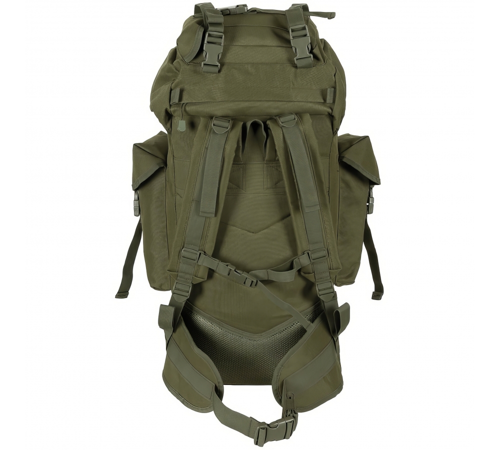 BW Muharebe Sırt Çantası MOLLE 65 l alüminyum çubuk OD yeşil
