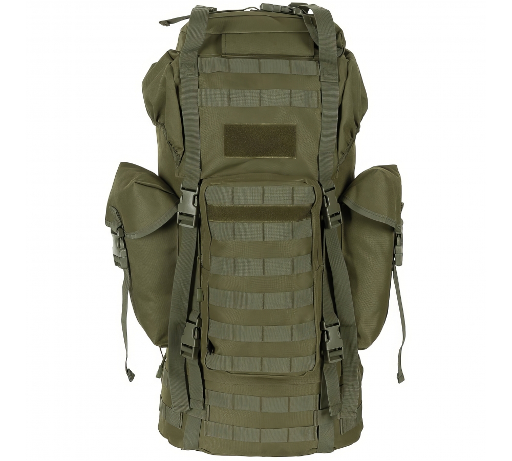 BW Muharebe Sırt Çantası MOLLE 65 l alüminyum çubuk OD yeşil
