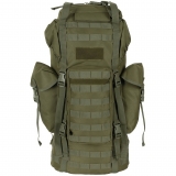 BW Muharebe Sırt Çantası MOLLE 65 l alüminyum çubuk OD yeşil