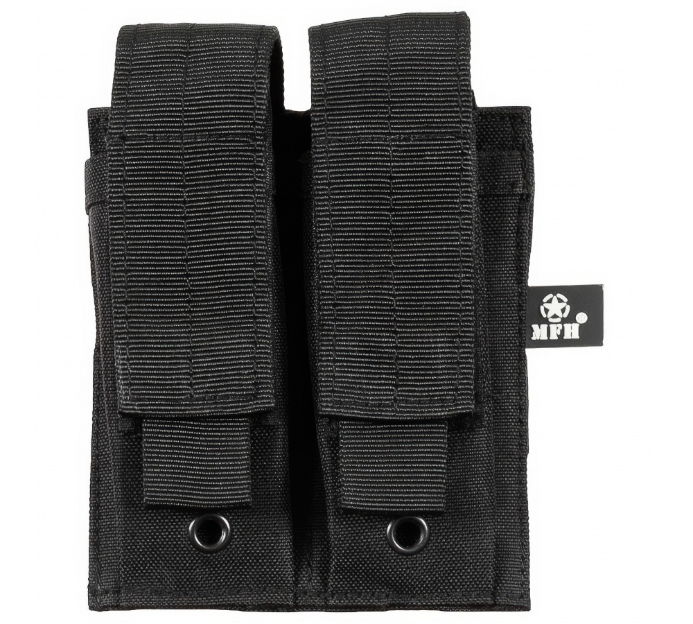 Magazine Pouch double small "MOLLE" black