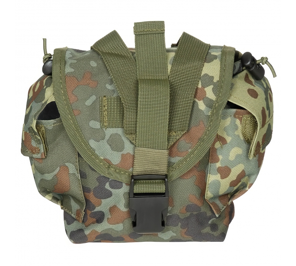 Trinkflaschen Tasche "MOLLE" flecktarn