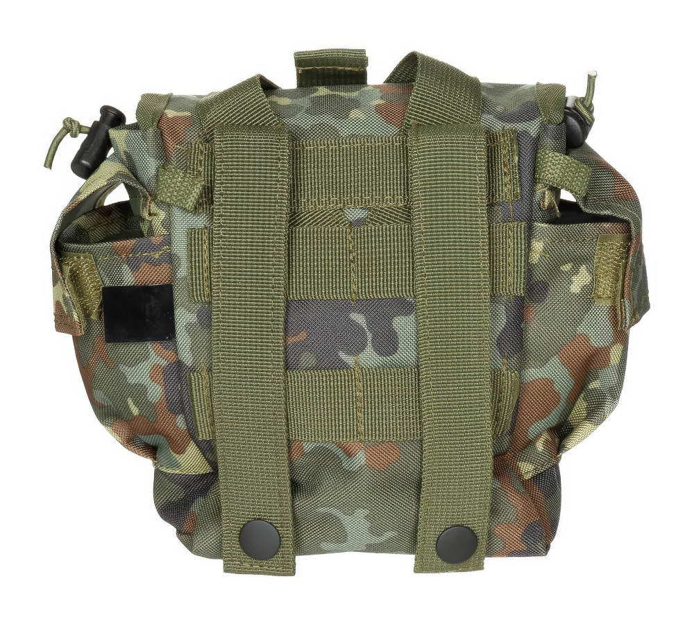 Trinkflaschen Tasche "MOLLE" flecktarn