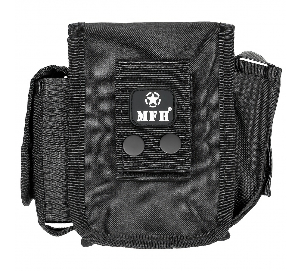 Belt Pouch with 3 compartments black