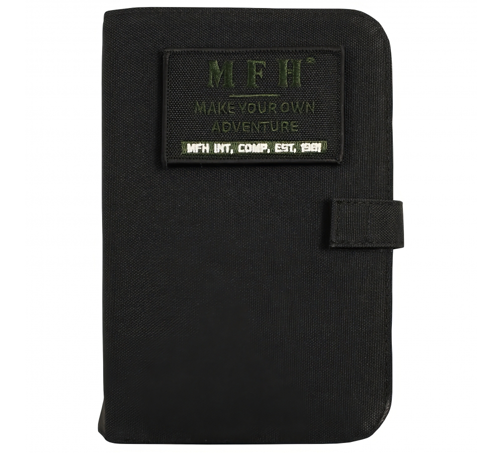 Planner A6, black, with patch panel, MFH