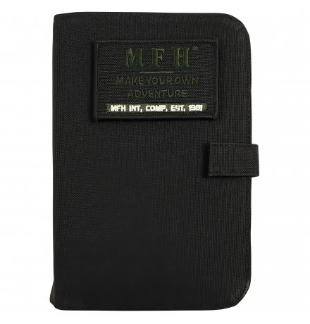 Planner A6, black, with patch panel, MFH