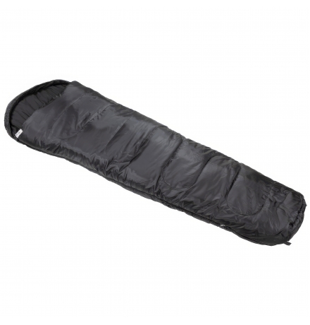 Mumienschlafsack schwarz 2-lagige Füllung