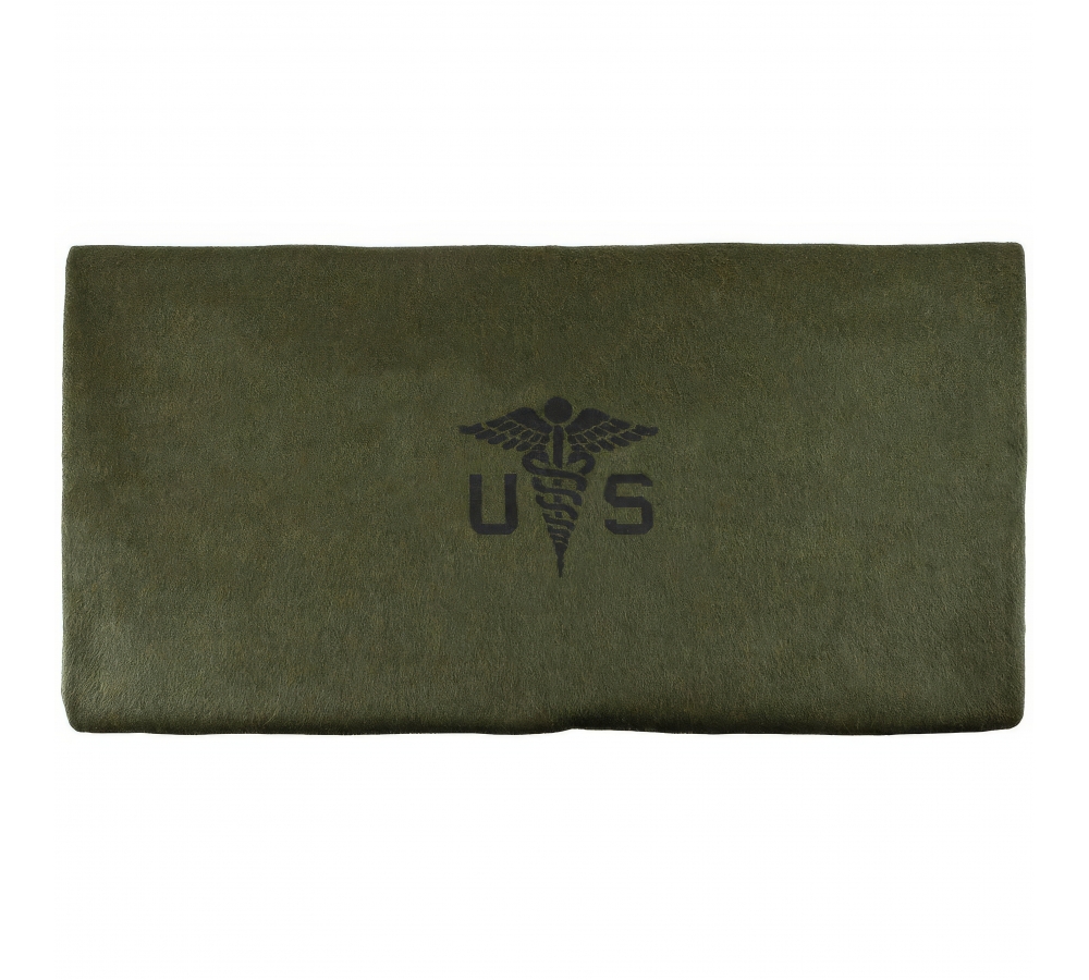 US Wolldecke "Medical" oliv ca. 225 x 155 cm