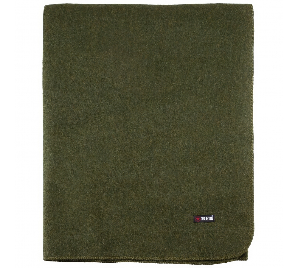 US Wolldecke "Medical" oliv ca. 225 x 155 cm