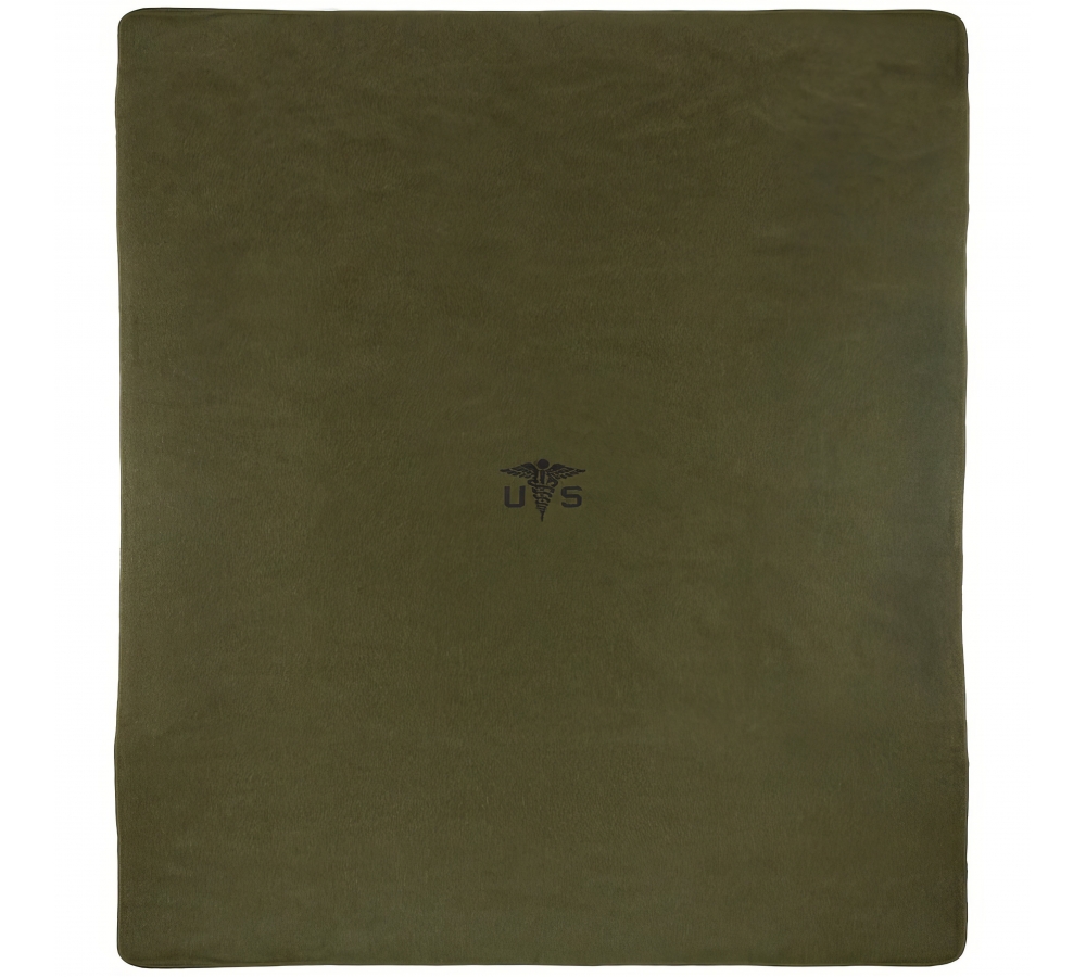 US Wolldecke "Medical" oliv ca. 225 x 155 cm