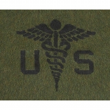 US Wolldecke "Medical" oliv ca. 225 x 155 cm