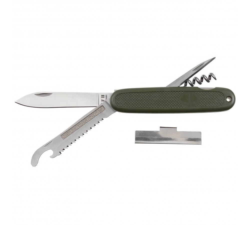 BW Taschenmesser olivgrün – Multifunktionales Klappmesser von MFH