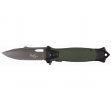Klappmesser "Snake", oliv, Flipper, Glasbrecher, 9,5 cm – FoxOutdoor