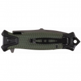 Klappmesser "Snake", oliv, Flipper, Glasbrecher, 9,5 cm – FoxOutdoor