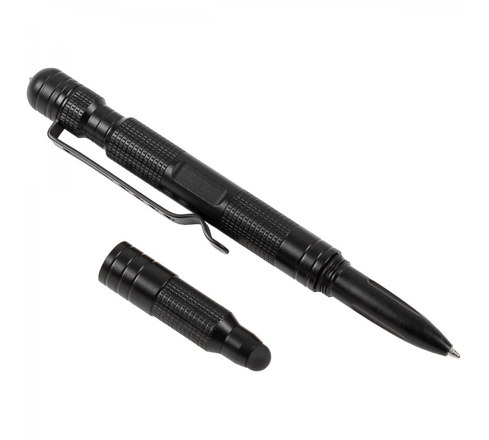 Kugelschreiber "Tactical-Pro", schwarz, Glasbrecher, Stylus, MFH