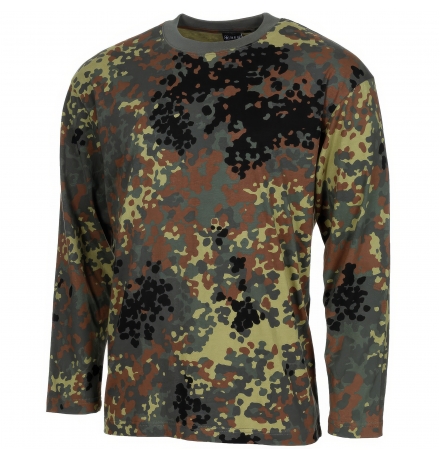 US Shirt langarm flecktarn 170 g/m²