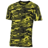 US T-Shirt "Streetstyle" gelb-camo 140-145 g/m²