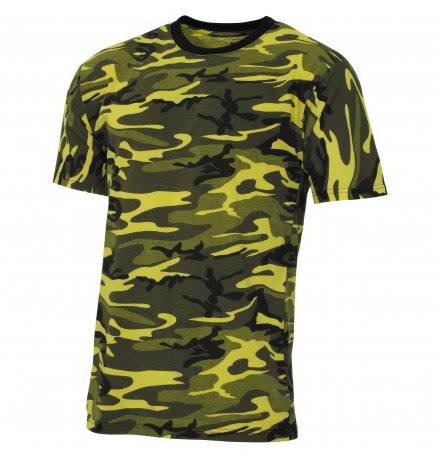 US T-Shirt "Streetstyle" gelb-camo 140-145 g/m²