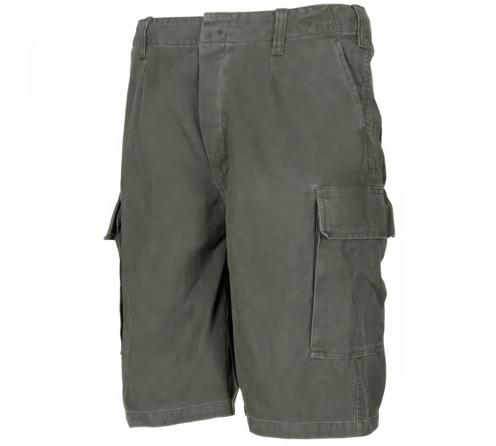 Bermuda BW Moleskin olive stonewashed coton poches latérales